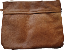 Load image into Gallery viewer, Everyday Cowhide Zip Clutch Bag 