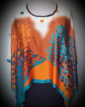 Load image into Gallery viewer, Poncho Style Silk Feel Top Inspire By Zizu