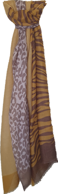 Into The Wild Print Scarf Lemon Tree 