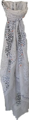 Shades Of Grey Print Scarf Lemon Tree