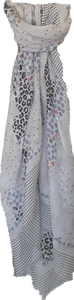 Shades Of Grey Print Scarf Lemon Tree