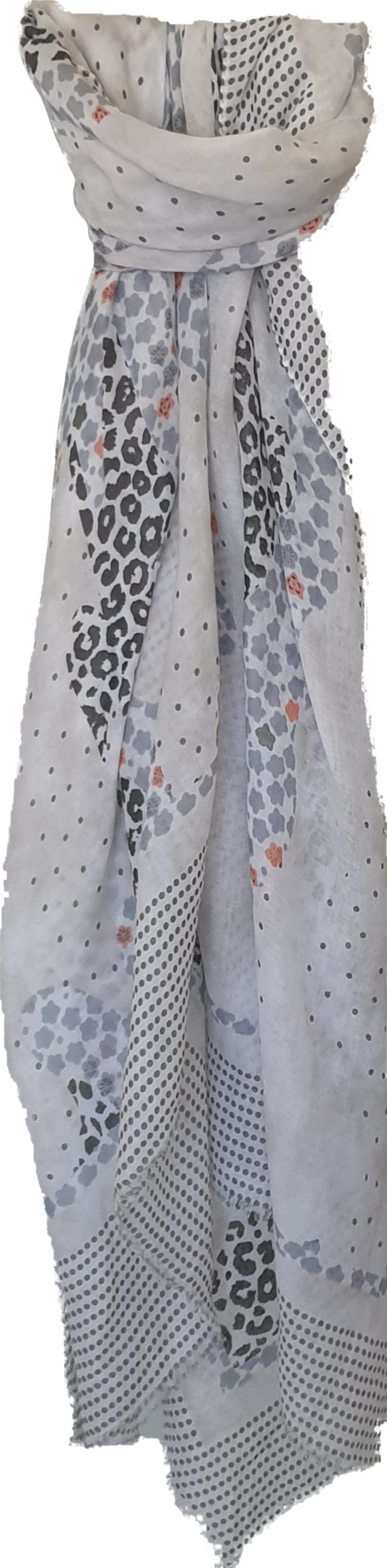 Shades Of Grey Print Scarf Lemon Tree