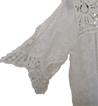 Load image into Gallery viewer, Cotton Top With Lace Yoke Detail Isabella The Label 