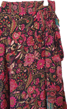 Load image into Gallery viewer, Black Pink Wrap Skirt Ombak Designs 