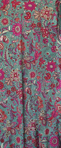 Teal Pink Wrap Skirt Ombak Designs 
