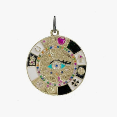 Gloria Evil Eye Enamel Charm Love Lisa