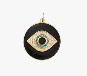 Mavi Enamel Eye Charm Love Lisa 