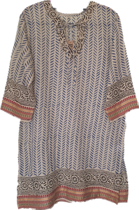 Palme Block Print Tunic Cinnamon Creations 