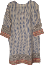 Load image into Gallery viewer, Palme Block Print Tunic Cinnamon Creations 