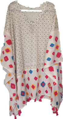 Palme Cotton Embroidered Kaftan Cinnamon Creations 