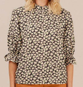 Mi Moso Alice Top Green Floral