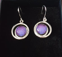 Load image into Gallery viewer, Treasure Earrings Dichroic Glass Liquid Crystal Australia 