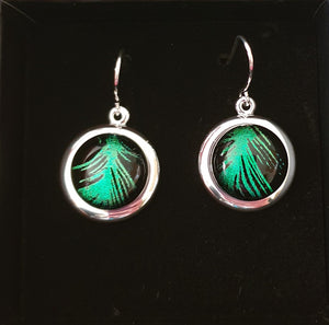 Affinity Earrings Dichroic Glass Liquid Crystal Australia 