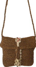 Load image into Gallery viewer, Boho Style Straw Bag With Shell Detail Isabella The Label 