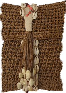 Boho Style Straw Bag With Shell Detail Isabella The Label 