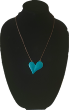 Load image into Gallery viewer, Wooden Abstract Heart Necklace Cinnamon Creations 