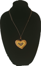 Load image into Gallery viewer, Wooden Hearts Necklace Cinnamon Creations 