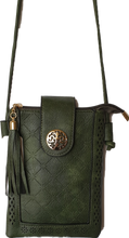 Load image into Gallery viewer, Green Crossbody Bag With Magnetic Stud Detail IVYS 