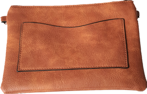 Caramel Crossbody Bag With Laser Cut Detail IVYS