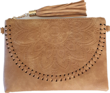 Load image into Gallery viewer, Boho Embossed Clutch Bag Free Spirit Australia 