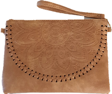 Load image into Gallery viewer, Boho Embossed Clutch Bag Free Spirit Australia 