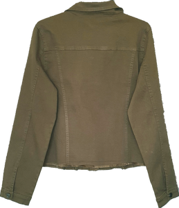 Casual Jacket With Frayed Hem AMYIC Fashion 