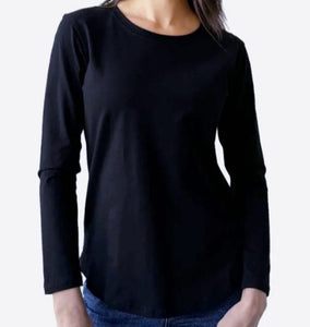 Long Sleeve Top With Side Split Detail AMYIC Fashion 