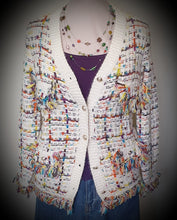 Load image into Gallery viewer, Coco Tweed Fringe Coatigan Miracle Fashion 