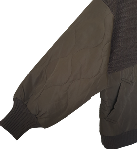 Jannica Knit Puffer Style Cardigan Jacket HQ Fashion 