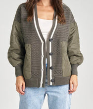 Load image into Gallery viewer, Jannica Knit Puffer Style Cardigan Jacket HQ Fashion 