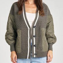 Load image into Gallery viewer, Jannica Knit Puffer Style Cardigan Jacket HQ Fashion