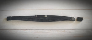 Black Leather And Stainless Steel Multi Strand Men's Bracelet Blaze 