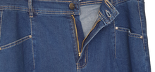 Load image into Gallery viewer, Wakee Denim Wide Leg Jeans With Front Pocket Detail 