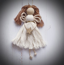 Load image into Gallery viewer, Macrame Cord Angel Mango Sunrise
