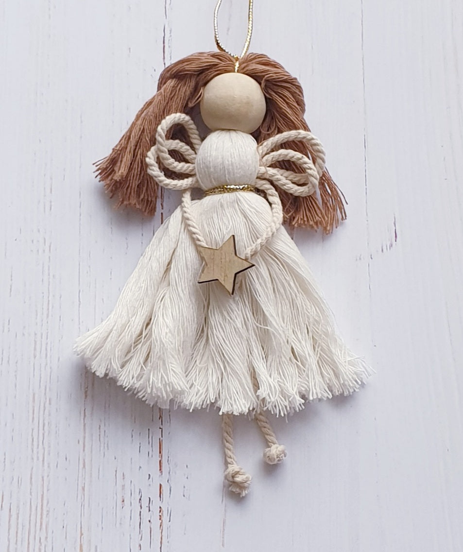 Macrame Cord Angel Mango Sunrise