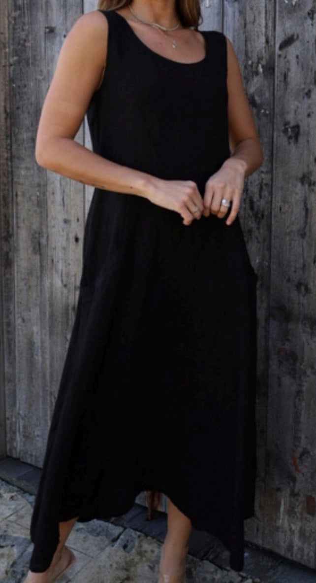 ainsley linen dress Azure Eyelet Ainsley Midi Dress