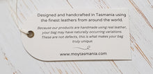 Load image into Gallery viewer, Black Leather And Timber Clutch Moy Tasmania 