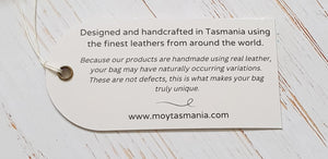 Black Leather And Timber Clutch Moy Tasmania 