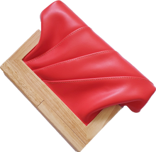 Load image into Gallery viewer, Chilli Leather And Timber Clutch Moy Tasmania 