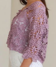 Load image into Gallery viewer, Front Tie Lace Look Bolero Shrug Isabella The Label 