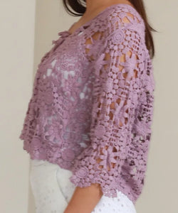 Front Tie Lace Look Bolero Shrug Isabella The Label 