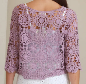 Front Tie Lace Look Bolero Shrug Isabella The Label 