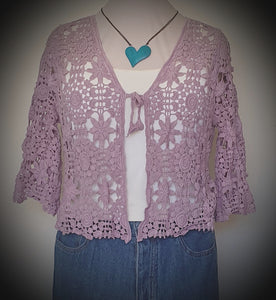Front Tie Lace Look Bolero Shrug Isabella The Label 