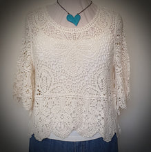 Load image into Gallery viewer, Lace Look Crochet Design Top Isabella The Label 