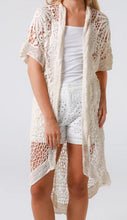 Load image into Gallery viewer, Longer Length Crochet Lace Design Cardi Isabella The Label 