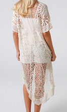 Load image into Gallery viewer, Longer Length Crochet Lace Design Cardi Isabella The Label 