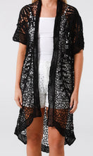 Load image into Gallery viewer, Longer Length Crochet Lace Design Cardi Isabella The Label 