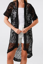 Load image into Gallery viewer, Longer Length Crochet Lace Design Cardi Isabella the Label 