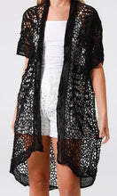 Load image into Gallery viewer, Longer Length Crochet Lace Design Cardi Isabella The Label 