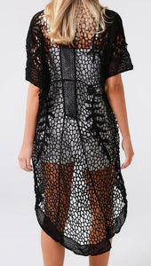 Longer Length Crochet Lace Design Cardi Isabella The Label 